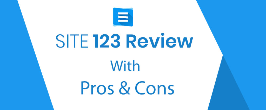 Site123 Review with pros and cons