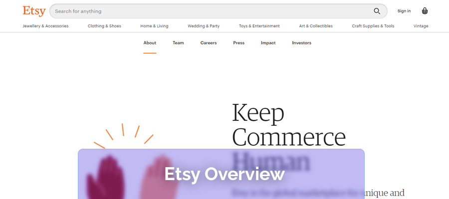 Etsy overview