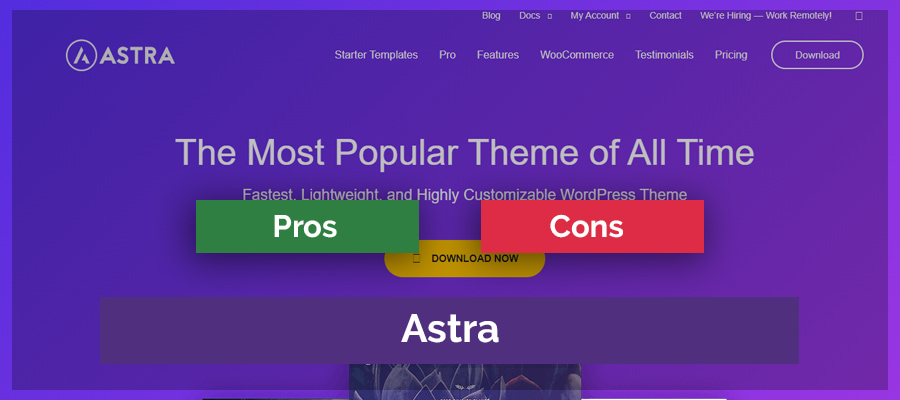 Astra Pros & Cons