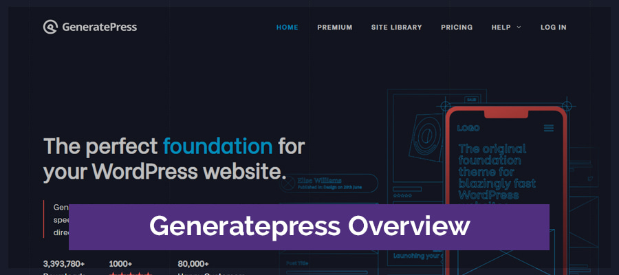 GeneratePress overview
