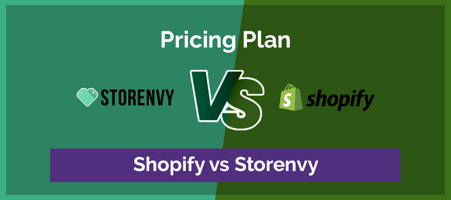 pricing plan storenvy vs shopify