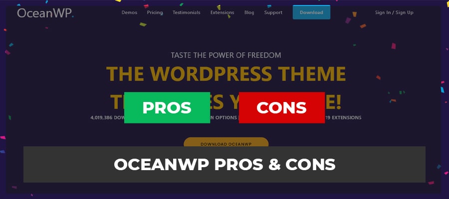 OceanWP Pros & Cons